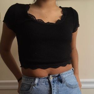garage lace top